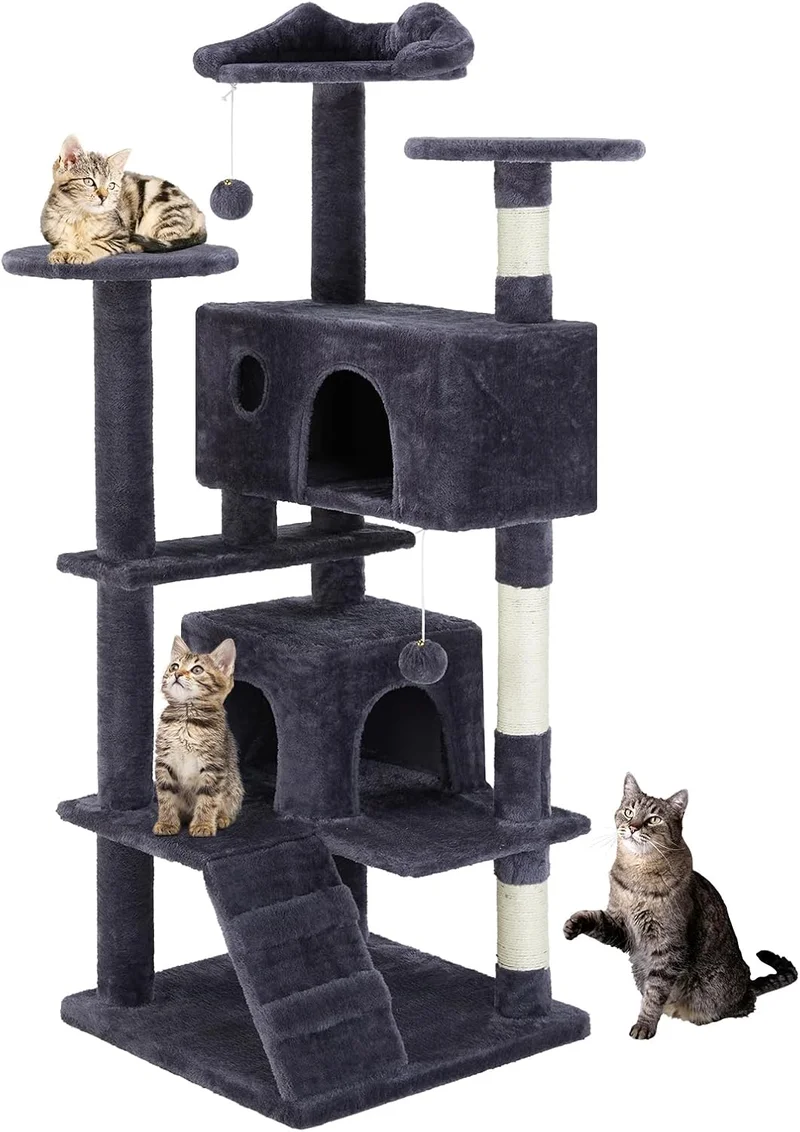 DUMOS 54-Inch Indoor Cat Tree Tower - Rank 10 in Best Cat Tower of 2025
