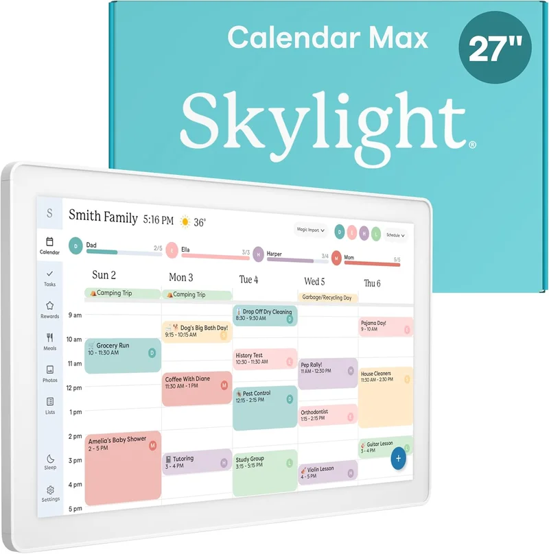 Skylight Calendar Max: 27-Inch Digital Calendar - Rank 5 in Best Skylight Calendar of 2025