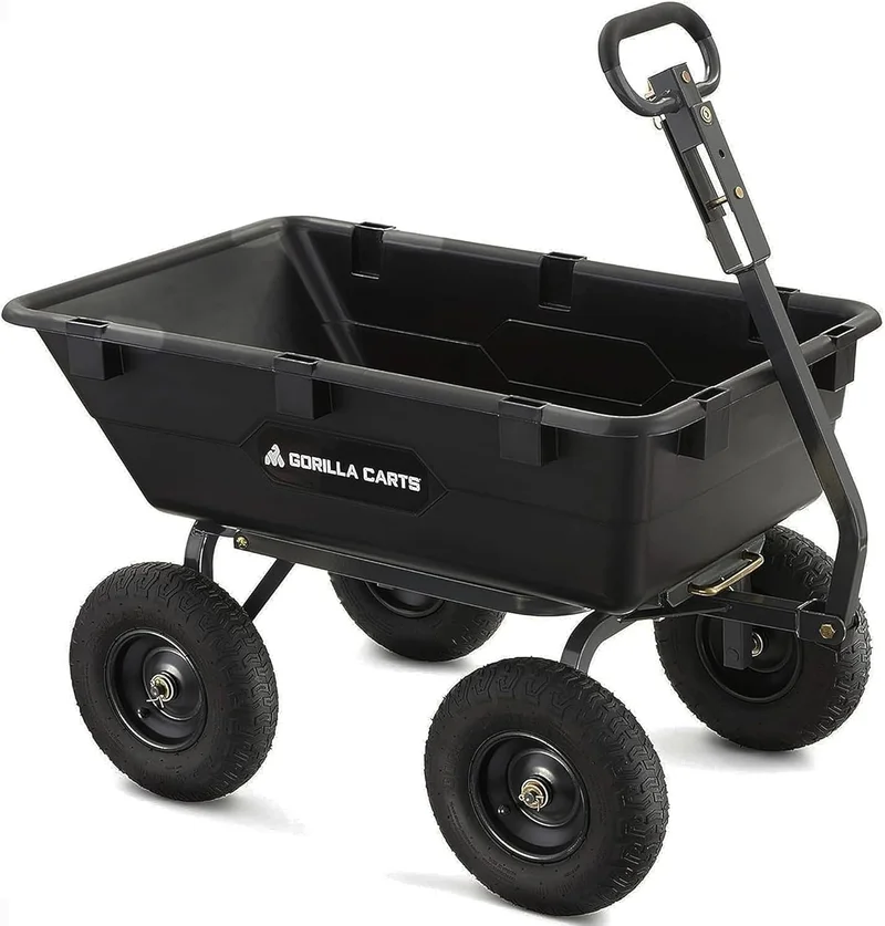 Gorilla Carts Heavy Duty Utility Wagon - Rank 5 in Best Garden Cart of 2025