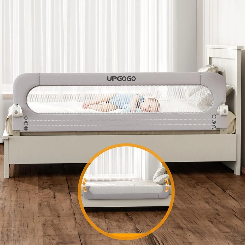 UPGOGO Folding Toddler Bed Rail Guard - Rank 3 in Best Bed Rail For Kids of 2025