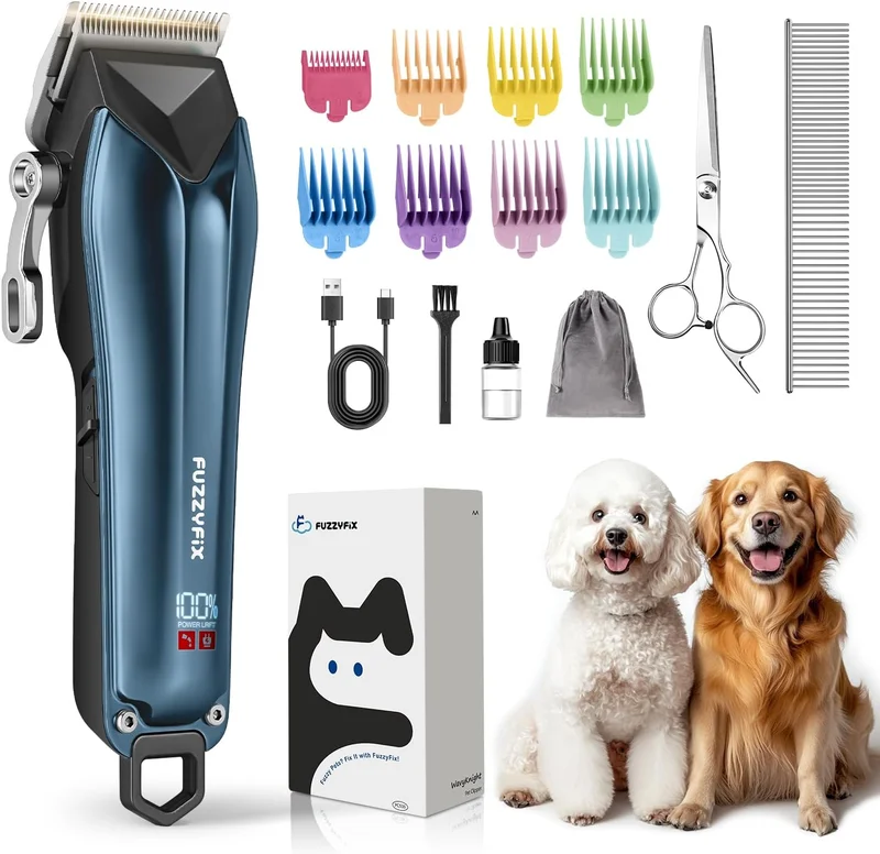 FuzzyFix Professional Cordless Pet Grooming Clippers - Rank 6 in Best Professional Dog Clippers of 2025