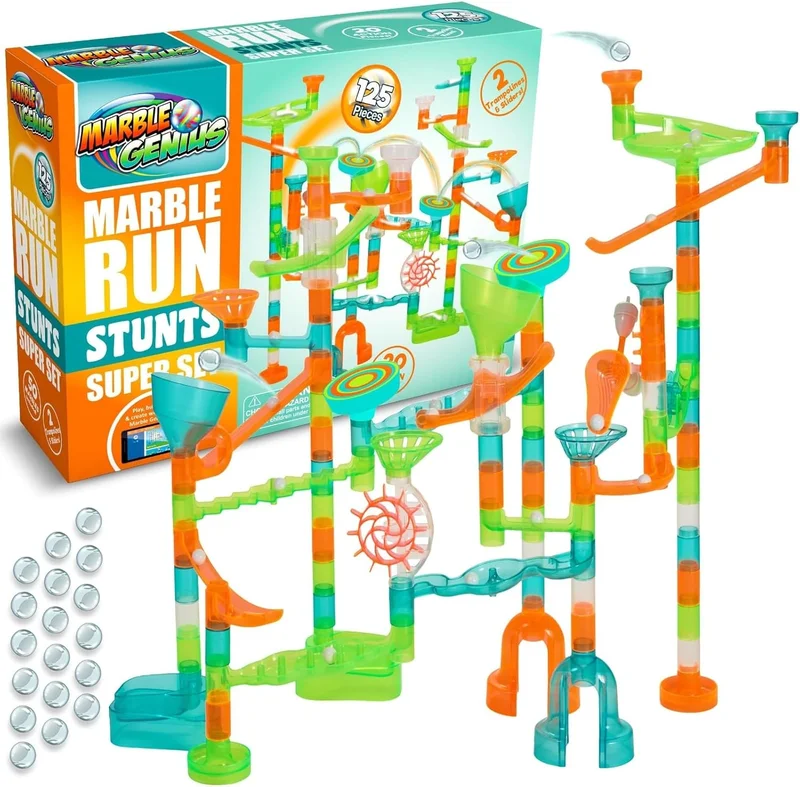Marble Genius Marble Run Stunts Super Set - Rank 6 in Best Marble Runs of 2025