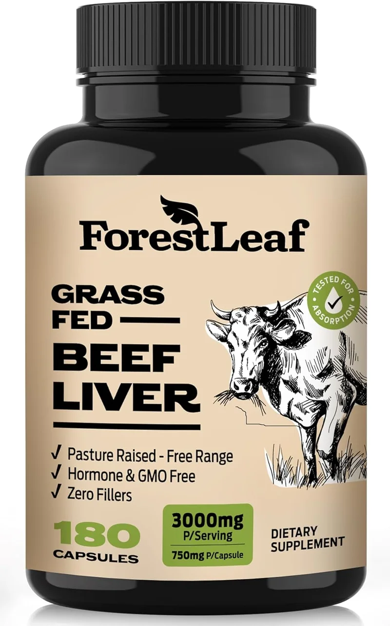 ForestLeaf Beef Liver Supplement 3000mg - Rank 8 in Best Beef Liver Supplements of 2025