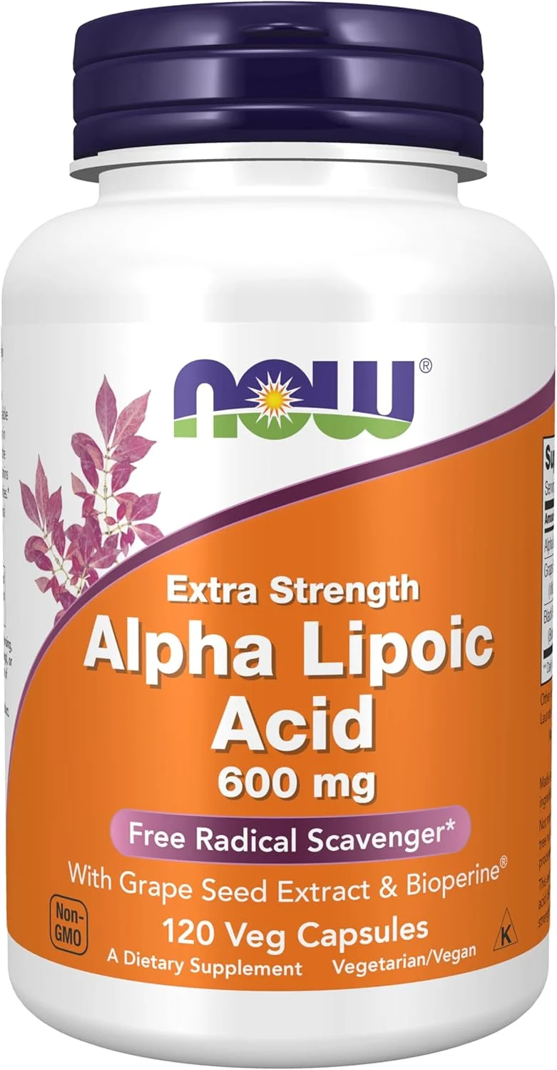 NOW Alpha Lipoic Acid 600 mg Extra Strength - Rank 6 in Best Alpha Lipoic Acid 600mg of 2025