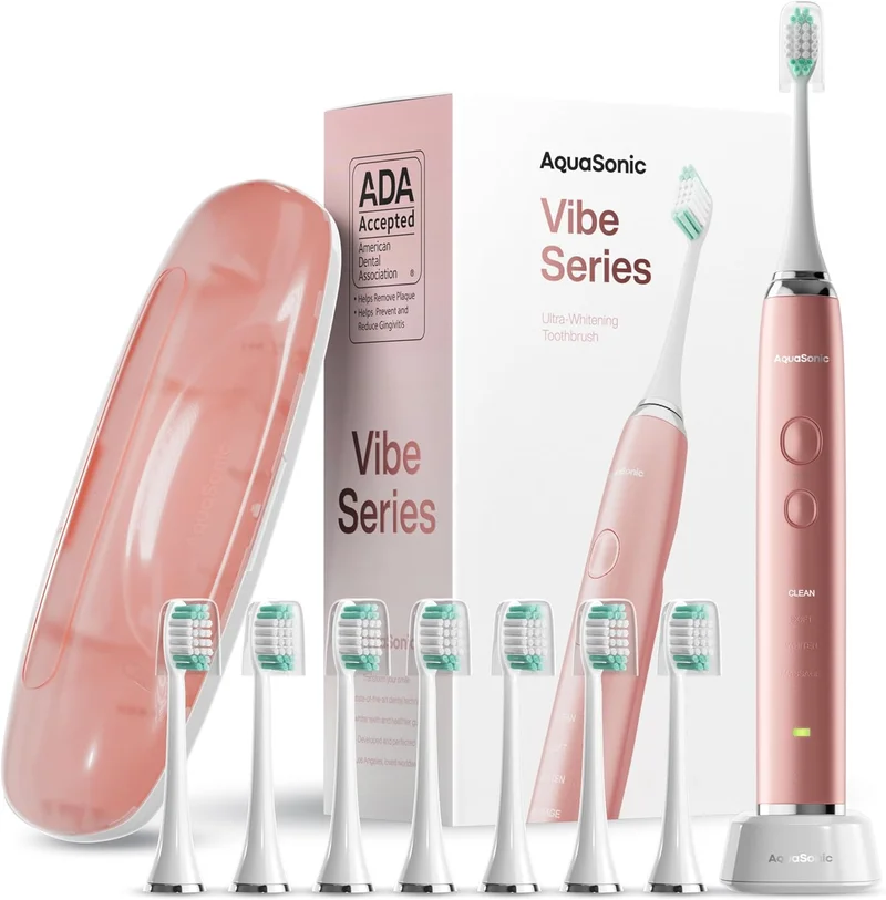 Aquasonic Vibe Series Ultra-Whitening Toothbrush - Rank 5 in Best Electric Toothbrushes of 2025