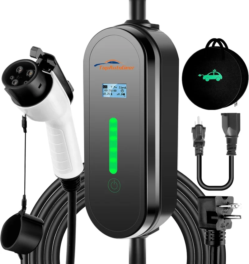 TopAutoGear EV Charger Level 1 & 2 16A - Rank 6 in Best J1772 Charger of 2025