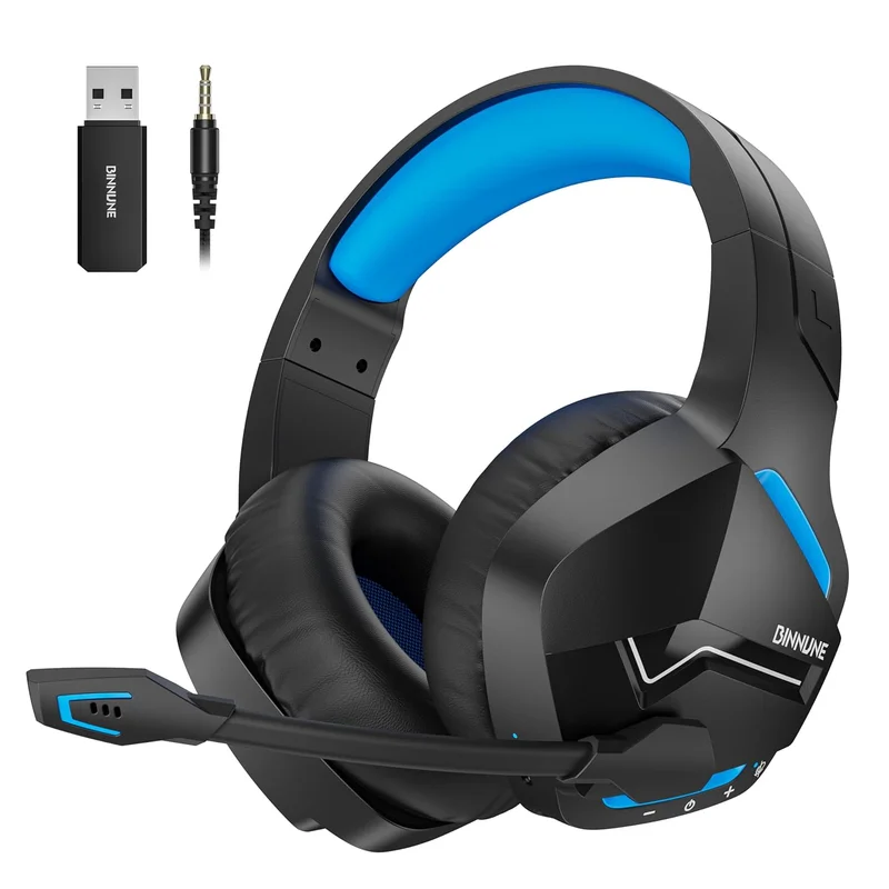 BINNUNE Wireless Gaming Headset with Bluetooth 5.3 - Rank 4 in Best Affordable Gaming Headset of 2025