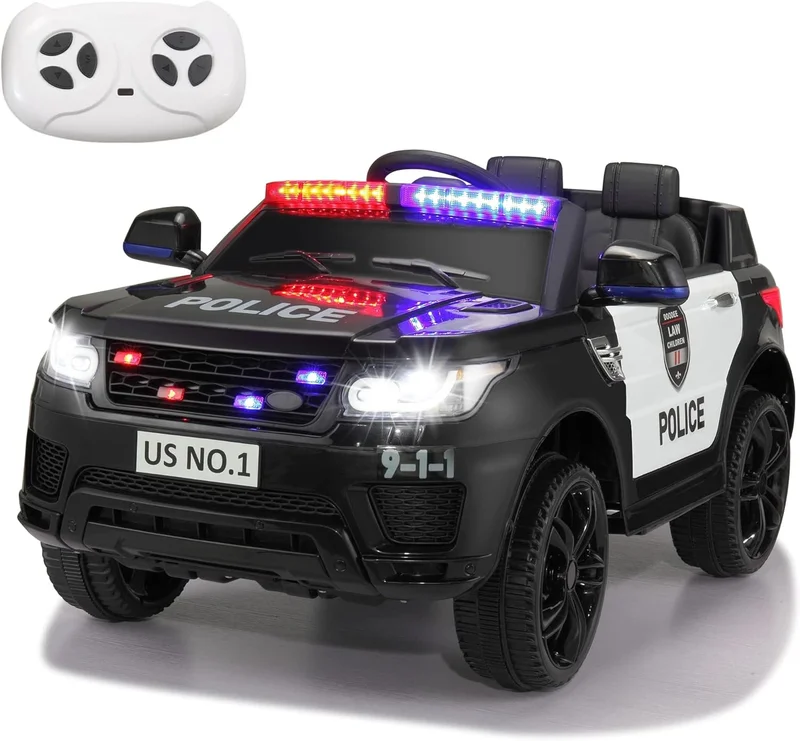 TOBBI Ride On Police Car for Kids - Rank 4 in Best Power Wheels of 2025