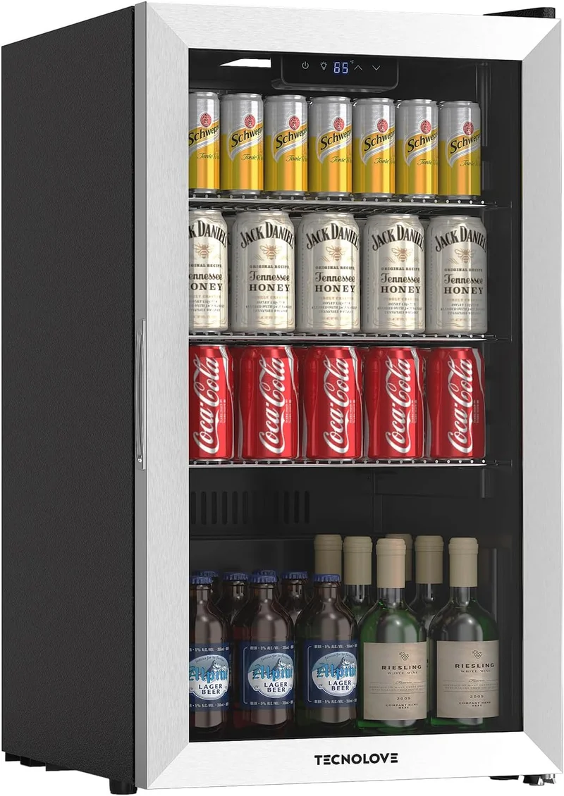 Tecnolove Mini Fridge Beverage Cooler - Rank 5 in Best Beverage Refrigerator of 2025