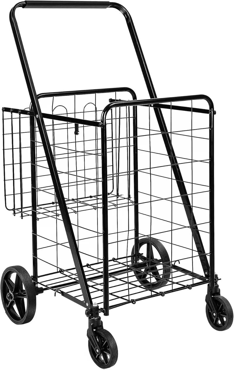 Amazon Basics Foldable Utility Cart X-Large - Rank 7 in Best Folding Shopping Cart of 2025