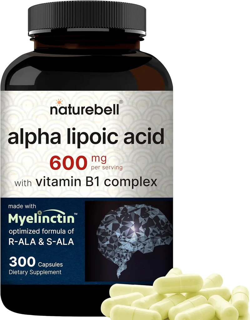 NatureBell Alpha Lipoic Acid Complex 600mg - Rank 8 in Best Alpha Lipoic Acid 600mg of 2025