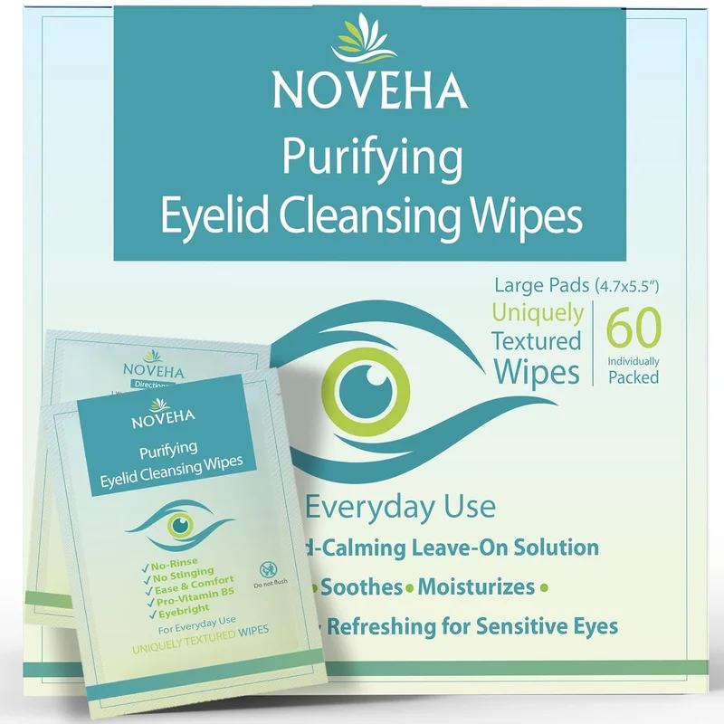 NOVEHA Eyelid & Lash Cleansing Wipes - Rank 9 in Best Dry Wipes of 2025
