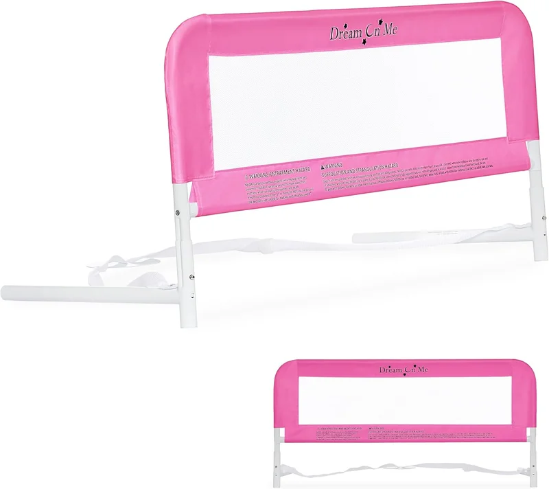 Dream On Me Toddler Bed Rail, Blush Pink - Rank 8 in Best Bed Rail For Kids of 2025