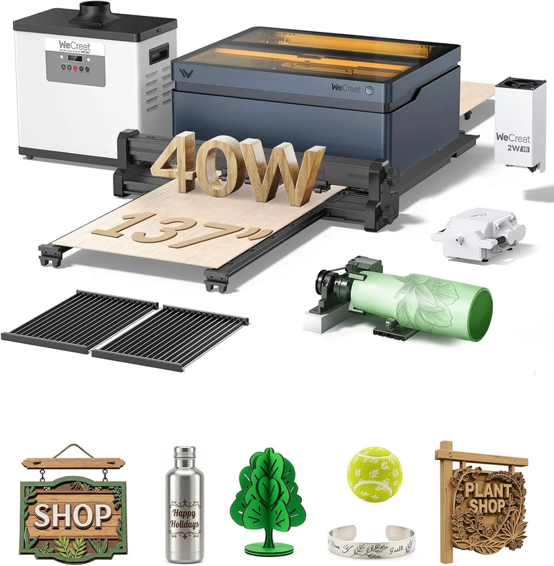 WECREAT Vision 40W Laser Cutter Machine - Rank 7 in Best Laser Cutter of 2025