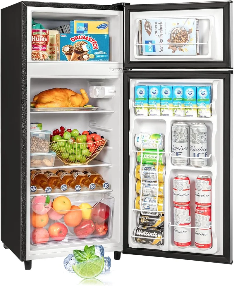 Tehanld Double Door Mini Fridge 4.5 Cu.Ft - Rank 10 in Best Mini Fridge With Freezer of 2025