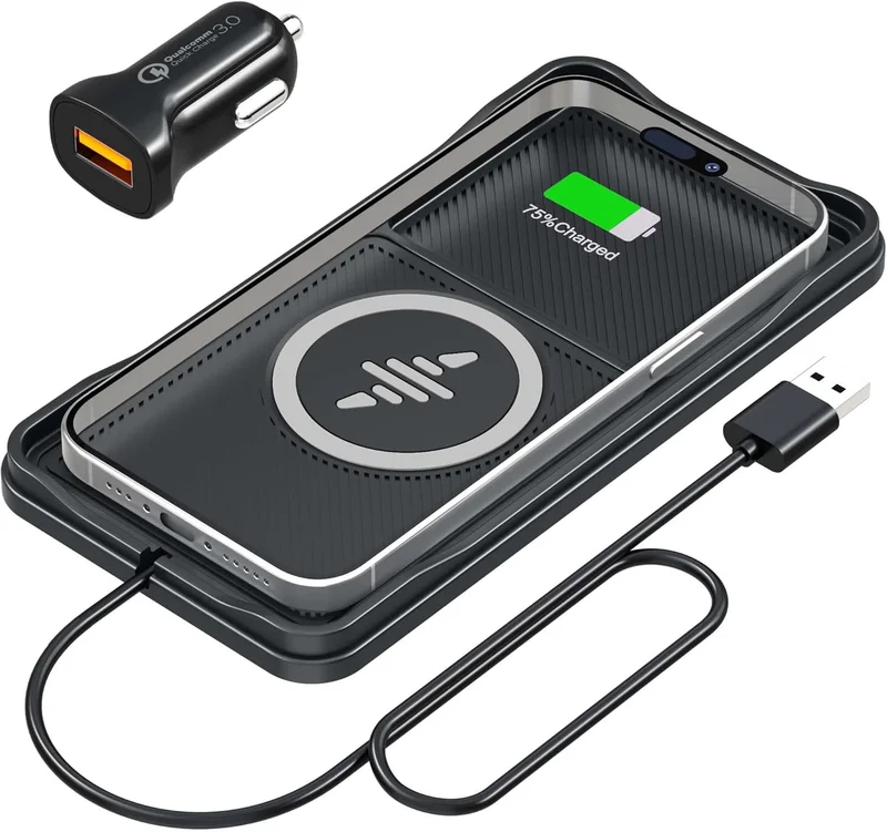 LANSEMKU Wireless Car Charger Pad - Rank 2 in Best Wireless Car Charger of 2025