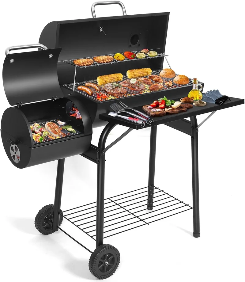 SUNLIFER Charcoal Grill Offset Smoker Combo - Rank 7 in Best Smokers of 2025