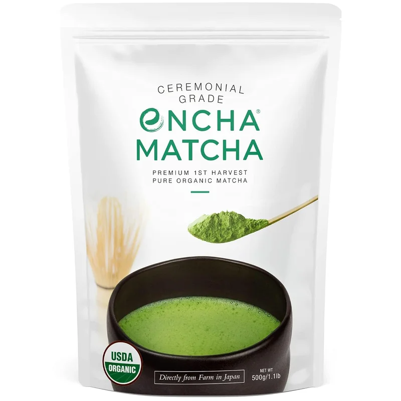 Encha Ceremonial Grade Organic Matcha Powder - Rank 3 in Best Matcha of 2025