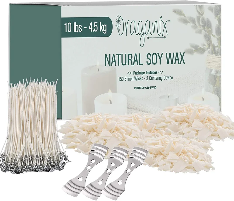 Oraganix DIY Candle Making Kit - 10lbs Soy Wax - Rank 2 in Best Making Candle Supplies of 2025