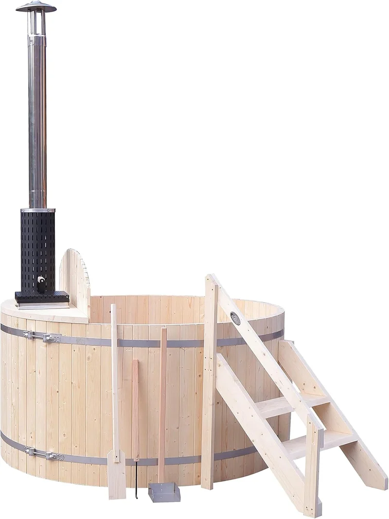 ALEKO Pine Wood Hot Tub and Ice Bath - Rank 2 in Best Wood Hot Tub of 2025