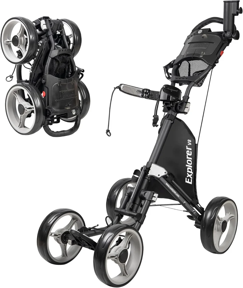 Caddytek Explorer V8 Golf Push Cart - Rank 6 in Best Golf Walking Carts of 2025