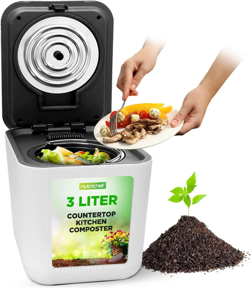 NutriChef Automatic Electric Composter - Rank 8 in Best Kitchen Composter of 2025