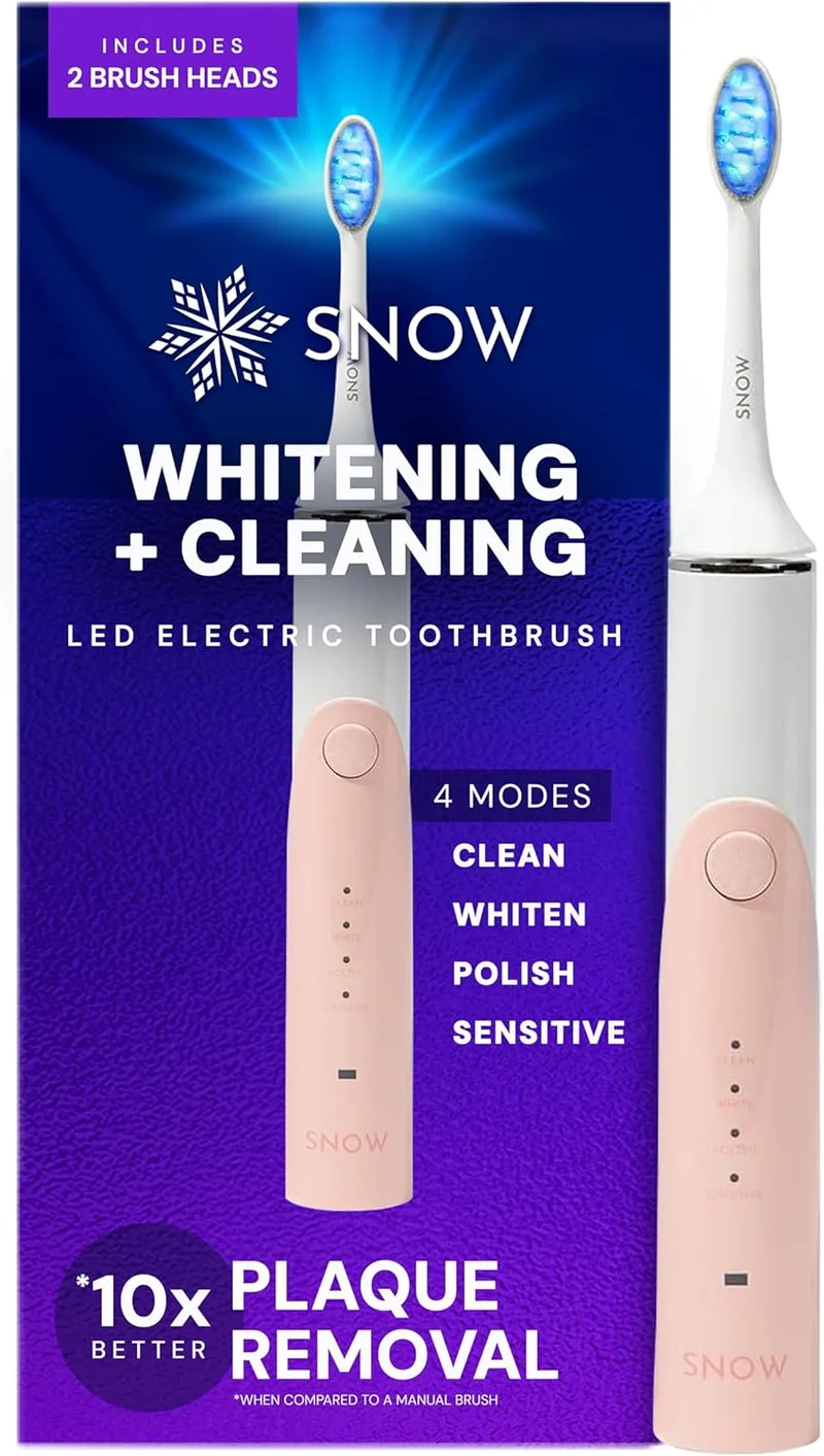 SNOW LED Electric Toothbrush Gen 2 - Coastal Sunset Pink - Rank 5 in Best Adult Electric Toothbrush of 2025
