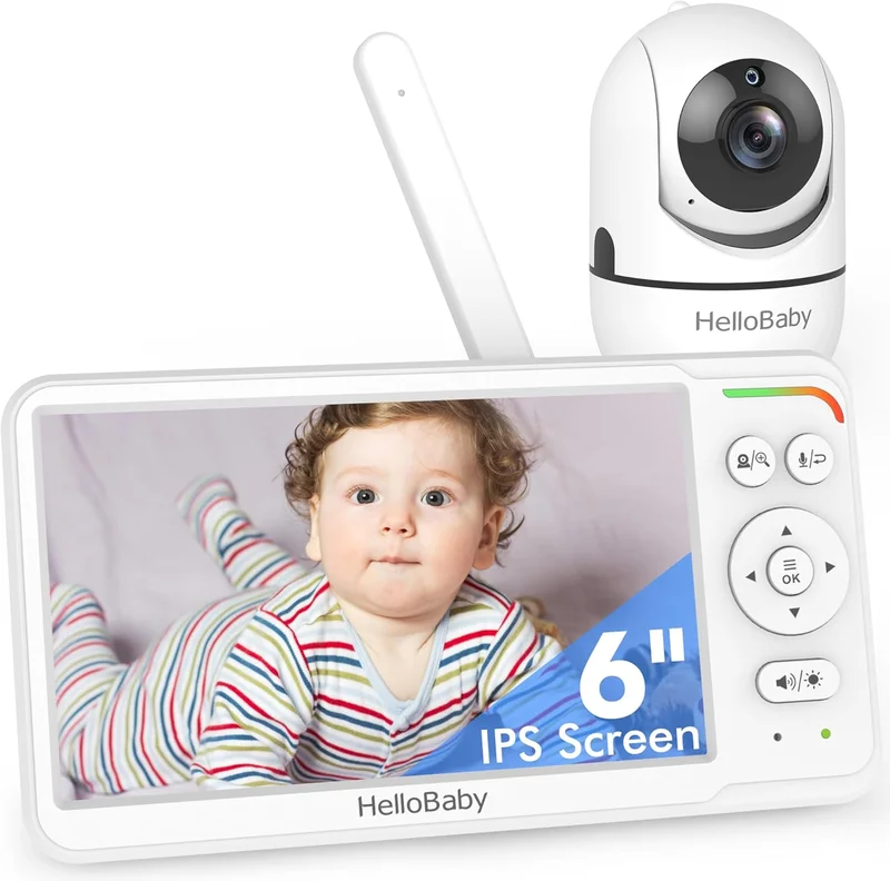 HelloBaby 6'' IPS Screen Baby Monitor - Rank 4 in Best Baby Monitor No Wifi of 2025
