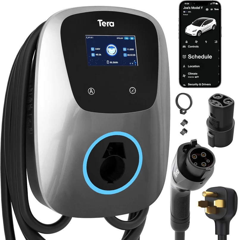 Tera Tesla Electric Vehicle Charger 48 Amp - Rank 4 in Best Ev Level 2 Charger of 2025