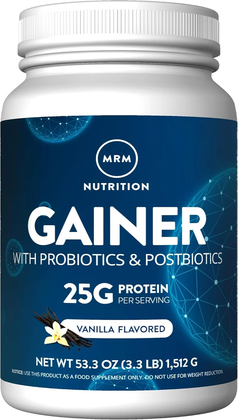 MRM Nutrition Gainer Protein Vanilla - Rank 7 in Best Protein For Weight Gain of 2025