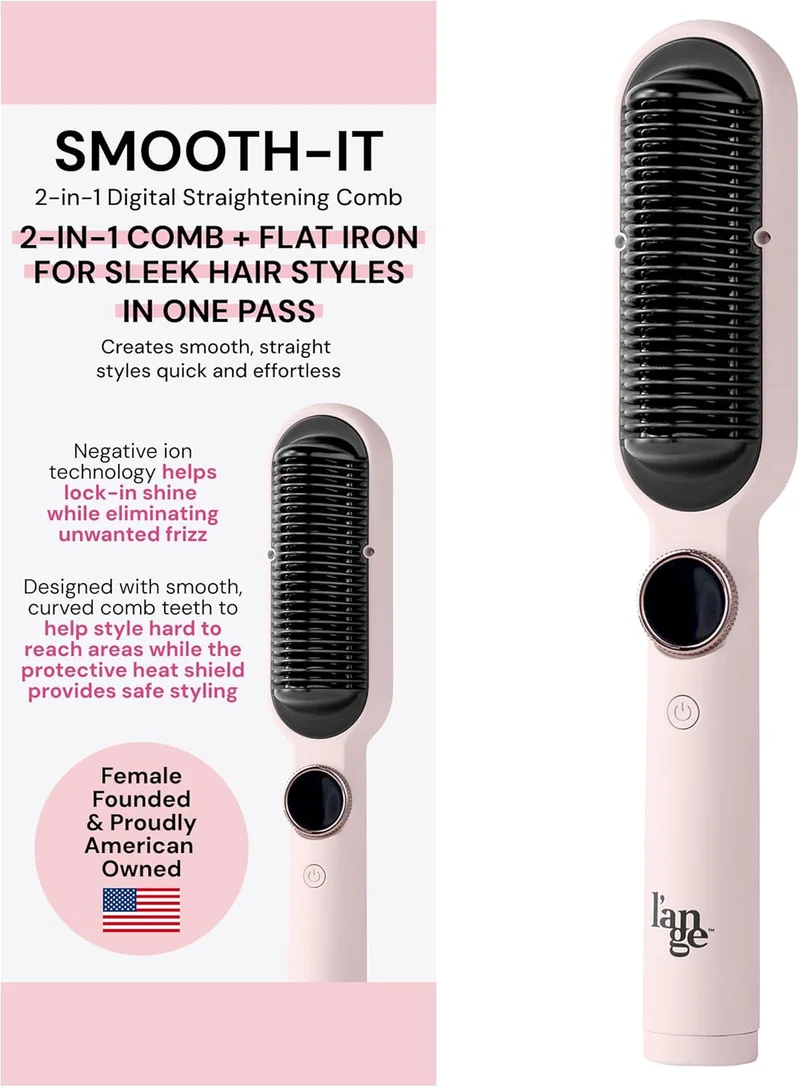 L'ANGE HAIR Smooth-It 2-in-1 Straightening Comb - Rank 5 in Best Lange Hair of 2025