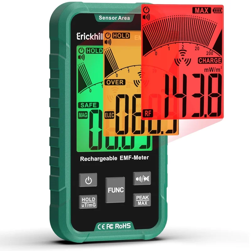 EMF Detector 3-in-1 Portable Meter - Rank 9 in Best Emf Reader of 2025