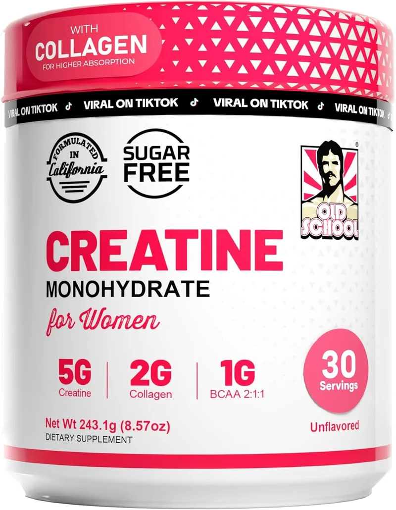 Old School Labs Creatine Monohydrate + Collagen & BCAA Powder - Rank 9 in Best Creatine Monohydrate of 2025