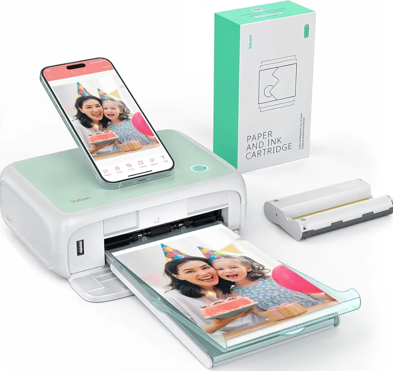 YOTON Photo Printer 4x6'' 54 Sheets - Rank 8 in Best Photo Printer For Iphone of 2025
