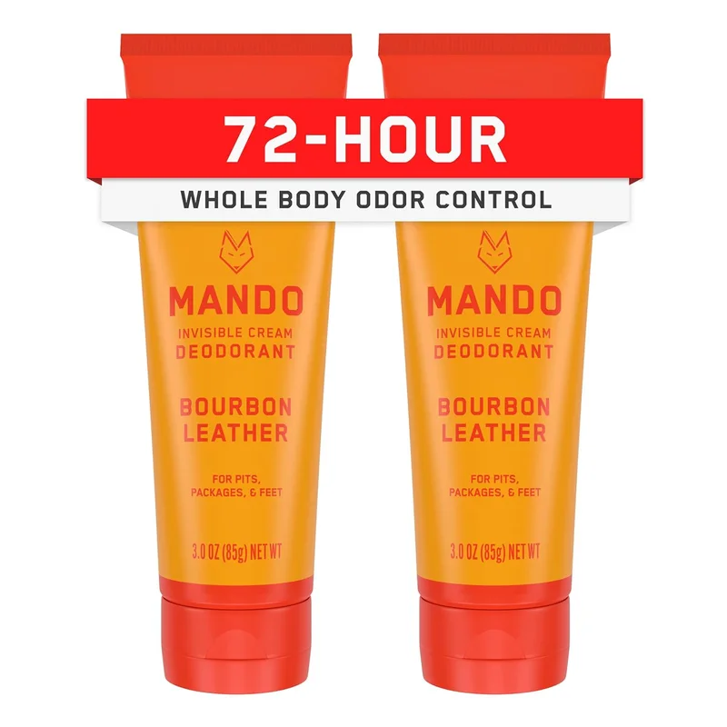Mando Whole Body Deodorant for Men - Bourbon Leather - Rank 5 in Best Lume Deodorant of 2025