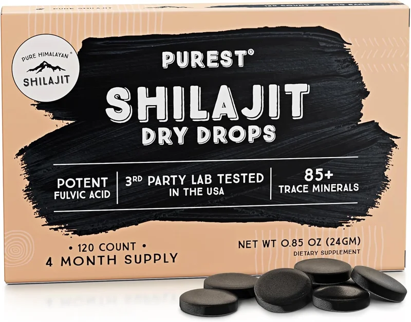 Pure Himalayan Shilajit Dry Drops - Rank 4 in Best Pure Shilajit of 2025