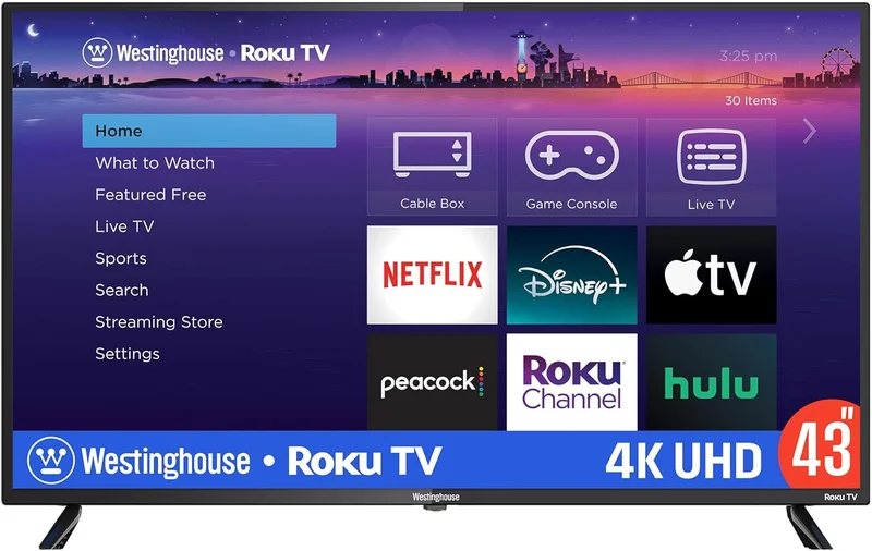 Westinghouse 43" 4K UHD Roku TV - Rank 2 in Best 4k Tv of 2025