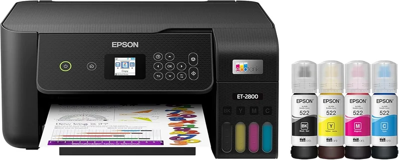 Epson EcoTank ET-2800 Wireless Color Printer - Rank 5 in Best Picture Printer of 2025