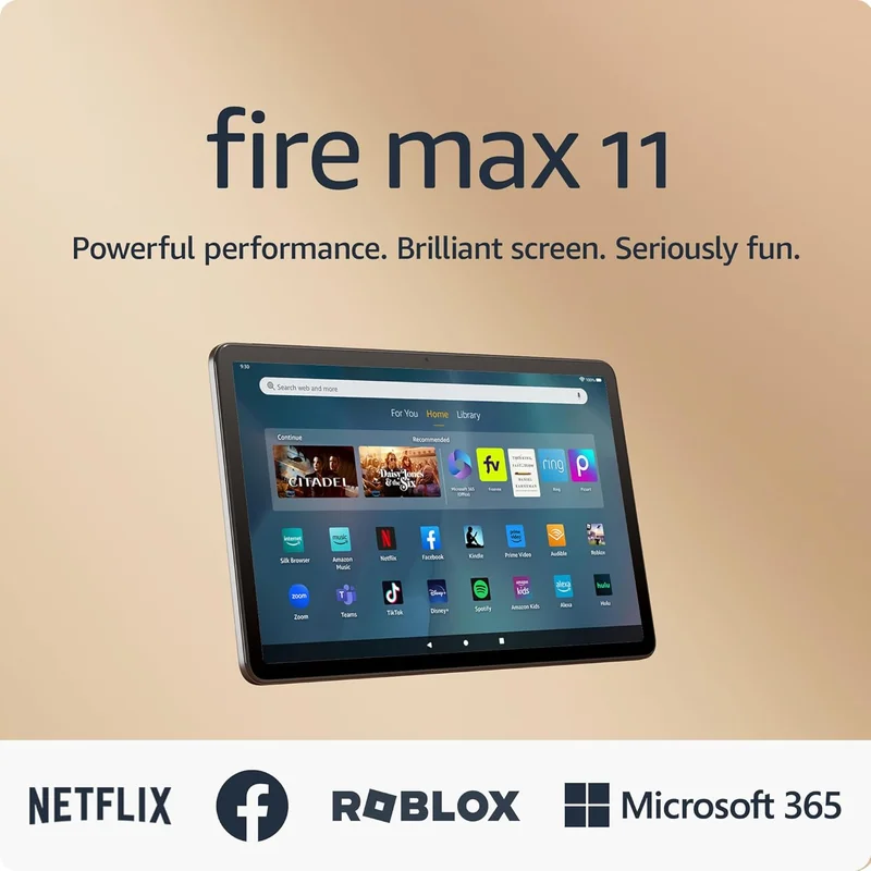 Amazon Fire Max 11 Tablet, 64 GB, Gray - Rank 9 in Best Kindle of 2025