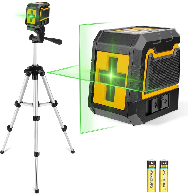 ASOBRIS Green Cross Line Laser Level with Tripod - Rank 9 in Best Laser And Leveler of 2025
