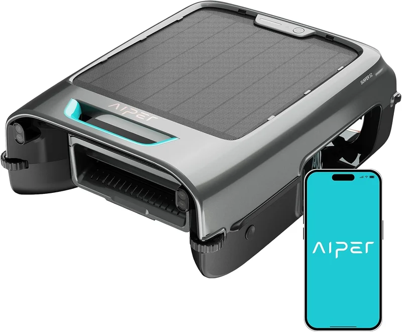 AIPER Surfer S2 Solar Pool Skimmer - Rank 9 in Pool Robots of 2025