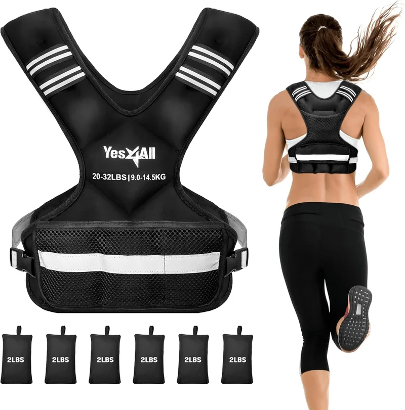 Yes4All Adjustable Weighted Vest Black - Rank 4 in Best Weight Vest of 2025