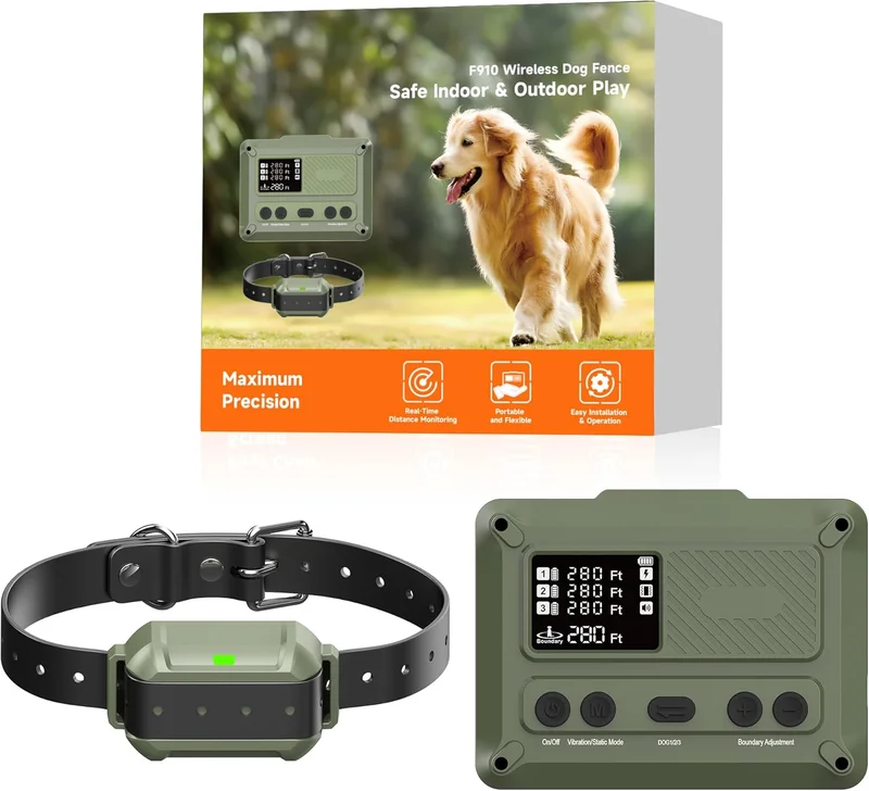 PETHEY Wireless Dog Fence System - Rank 5 in Best Dog Fence Wireless of 2025