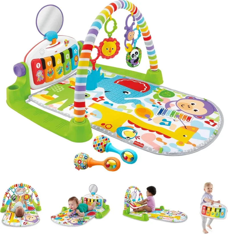 Fisher-Price Deluxe Kick & Play Piano Gym - Rank 10 in Best Newborn Play Mat of 2025