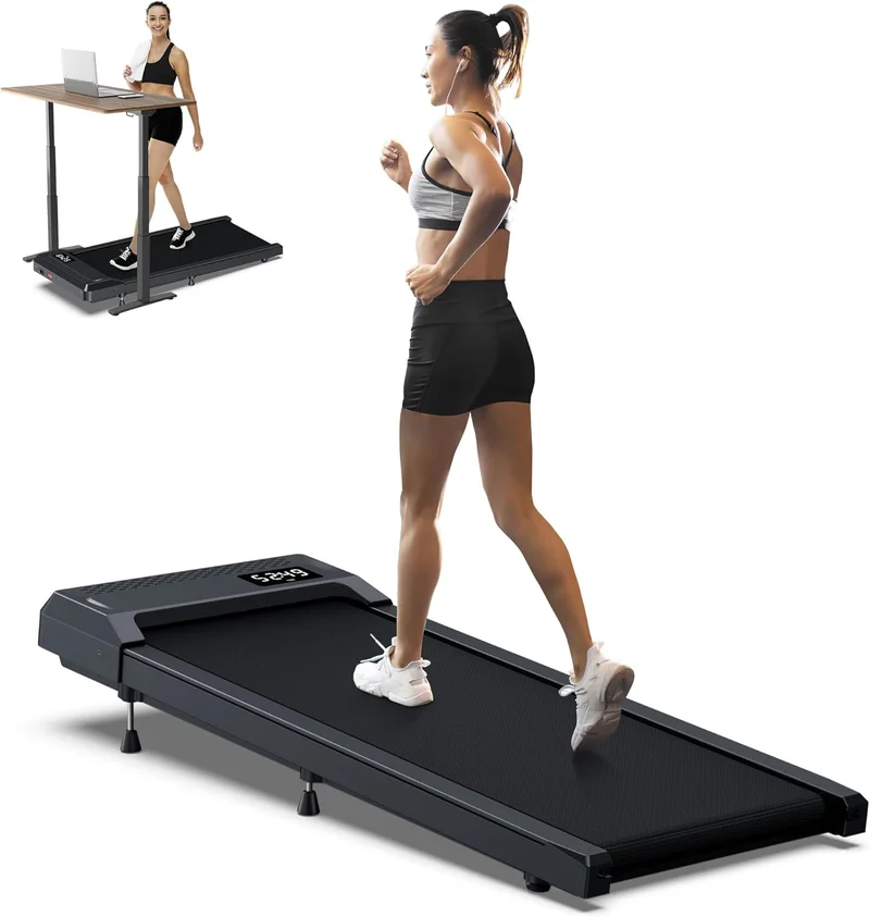 Incline Walking Pad Treadmill 265 lb Capacity - Rank 10 in Best Walking Pad Treadmill of 2025