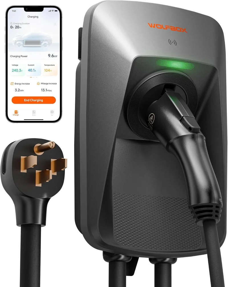 WOLFBOX Level 2 EV Charger 40 Amp WE40 - Rank 9 in Best Ev Chargers For Home Level 2 of 2025