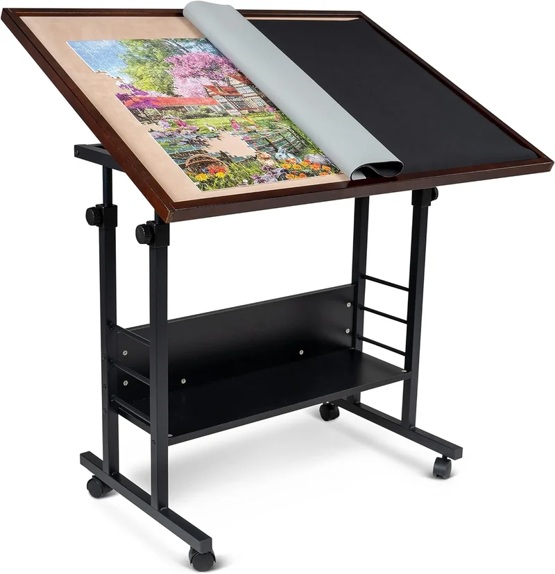 Becko US Puzzle Table with Adjustable Tilt - Rank 9 in Best Puzzle Table With Cover of 2025