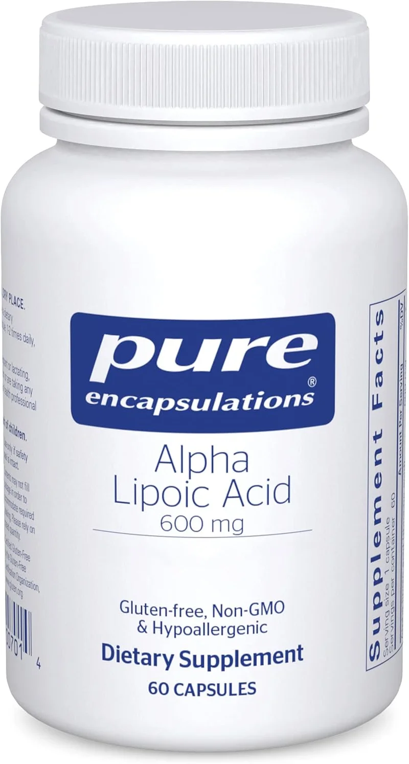 Pure Encapsulations Alpha Lipoic Acid 600 mg Supplement - Rank 7 in Best Alpha Lipoic Acid 600mg of 2025