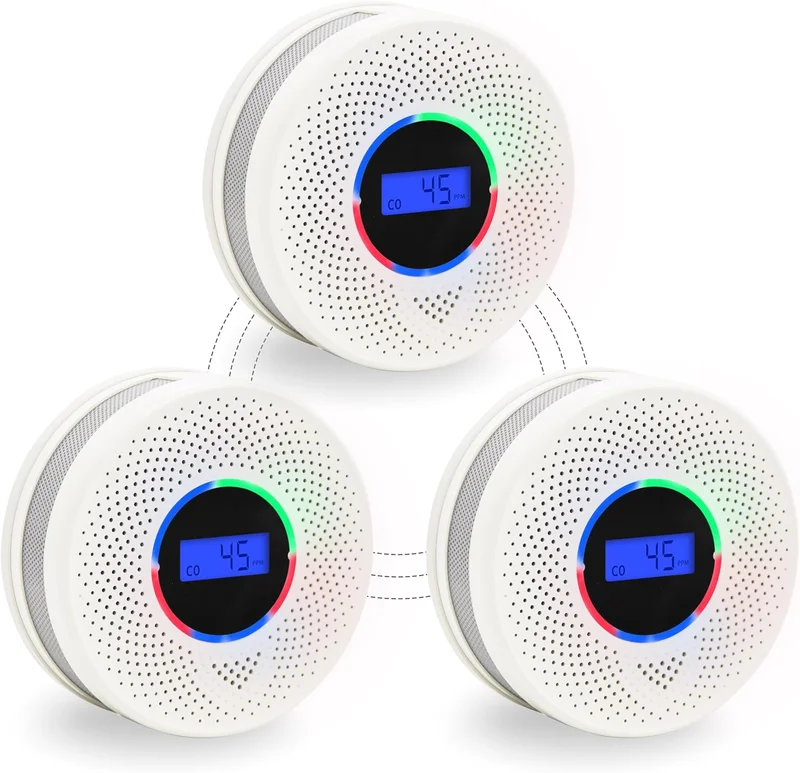 Kesymo 3-Pack Interlinked Smoke and CO Detector - Rank 6 in Best Wireless Smoke Detector of 2025