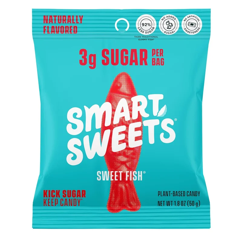 SmartSweets Sweet Fish Low Sugar Gummies - Rank 3 in Best Shameless Snacks of 2025